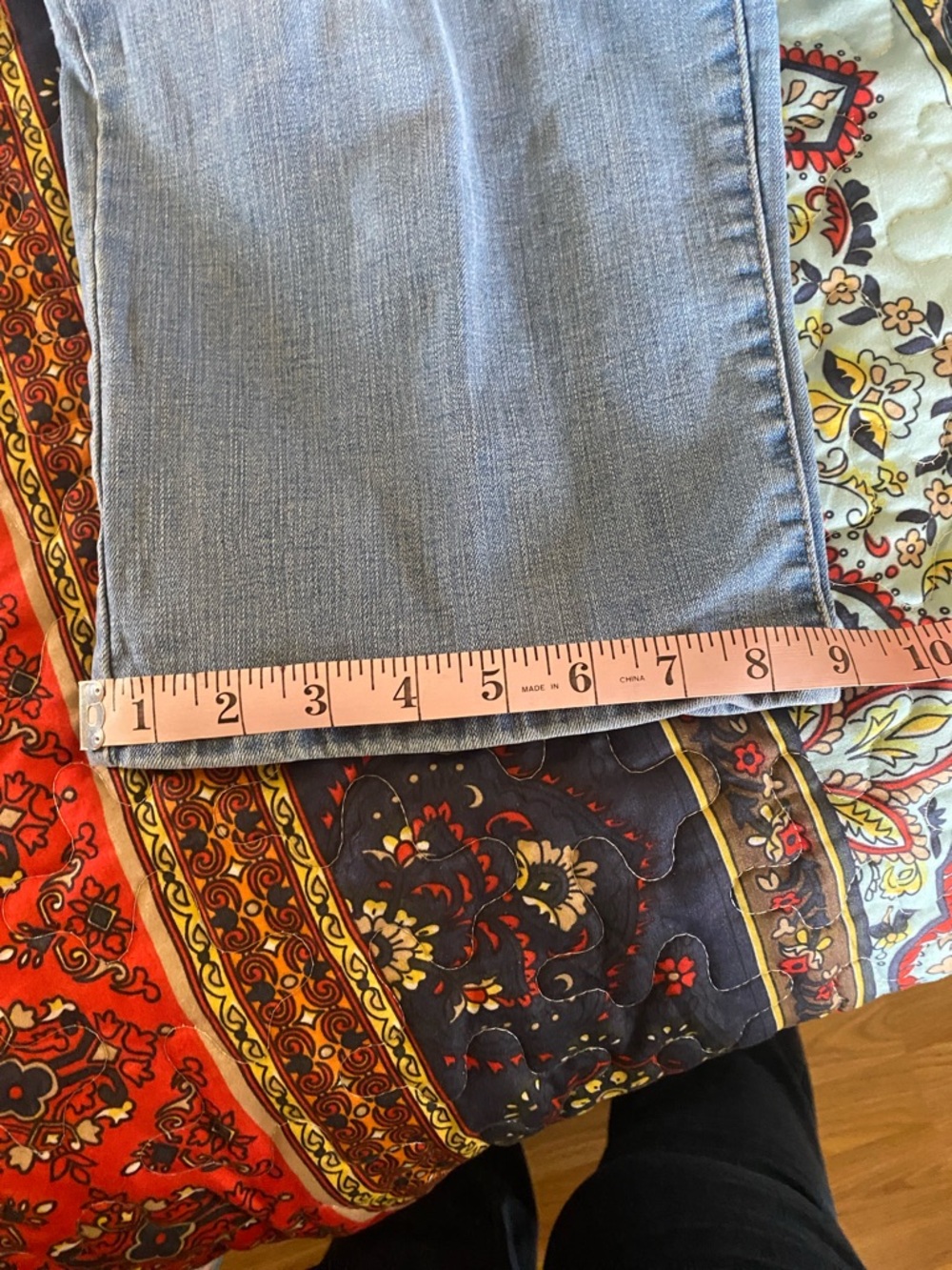 Levi’s classic red tag Women’s Light Blue capris 22W - Picture 10 of 10